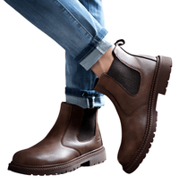 Thumbnail for Men's Leather Work Boots - Indestructible! -, Boots , Drestiny , Australia, Black, Boots, Brown, FR, New Zealand, Saddle Brown, Sienna, United Kingdom, United States, Work Boots , Drestiny , www.shopdrestiny.com