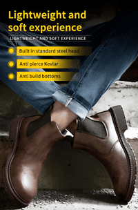 Thumbnail for Men's Leather Work Boots - Indestructible! -, Boots , Drestiny , Australia, Black, Boots, Brown, FR, New Zealand, Saddle Brown, Sienna, United Kingdom, United States, Work Boots , Drestiny , www.shopdrestiny.com