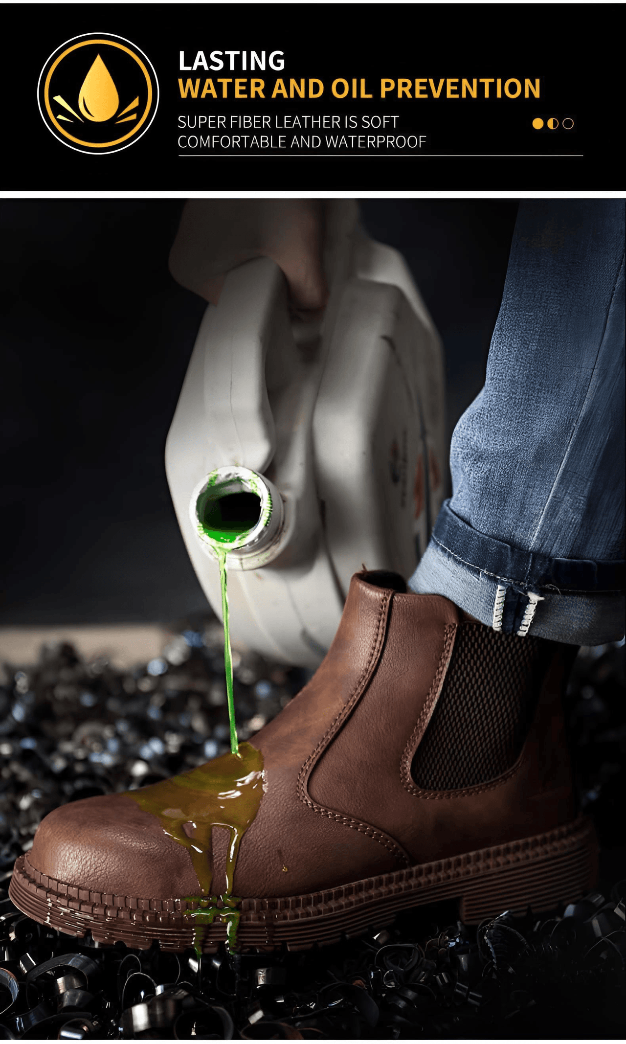 Men's Leather Work Boots - Indestructible! -, Boots , Drestiny , Australia, Black, Boots, Brown, FR, New Zealand, Saddle Brown, Sienna, United Kingdom, United States, Work Boots , Drestiny , www.shopdrestiny.com