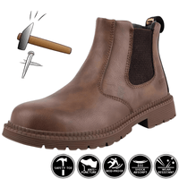 Thumbnail for Men's Leather Work Boots - Indestructible! -, Boots , Drestiny , Australia, Black, Boots, Brown, FR, New Zealand, Saddle Brown, Sienna, United Kingdom, United States, Work Boots , Drestiny , www.shopdrestiny.com