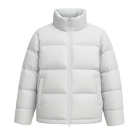 Thumbnail for Grey puffer jacket on a white background