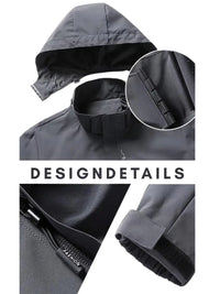 Thumbnail for Men's Lightweight Rain Jacket With Hood Outdoor Waterproof Raincoat Streetwear Hiking Windproof Jacket Climbing Outdoor Jackets