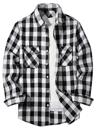Thumbnail for Men's Long Sleeve Plaid Checkered Shirt -, Flannel Shirt , Drestiny , Australia, Black, Blue, Canada, Casual Shirts, Green, L, Long Sleeves, M, New Zealand, Purple, Red, S, United Kingdom, United States, White, XL, XXL, XXXL, Yellow , Drestiny , www.shopdrestiny.com