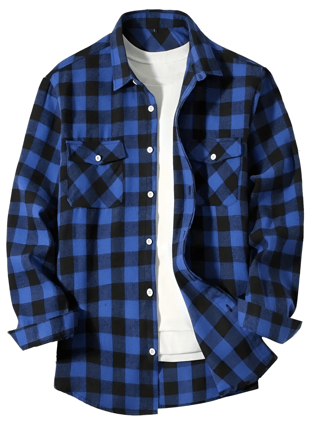 Men's Long Sleeve Plaid Checkered Shirt -, Flannel Shirt , Drestiny , Australia, Black, Blue, Canada, Casual Shirts, Green, L, Long Sleeves, M, New Zealand, Purple, Red, S, United Kingdom, United States, White, XL, XXL, XXXL, Yellow , Drestiny , www.shopdrestiny.com