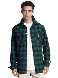 Thumbnail for Men's Long Sleeve Plaid Checkered Shirt -, Flannel Shirt , Drestiny , Australia, Black, Blue, Canada, Casual Shirts, Green, L, Long Sleeves, M, New Zealand, Purple, Red, S, United Kingdom, United States, White, XL, XXL, XXXL, Yellow , Drestiny , www.shopdrestiny.com