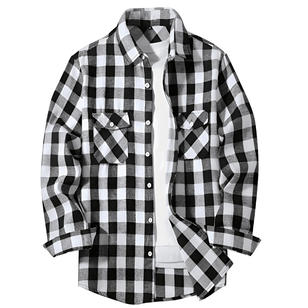 Men's Long Sleeve Plaid Checkered Shirt -, Flannel Shirt , Drestiny , Australia, Black, Blue, Canada, Casual Shirts, Green, L, Long Sleeves, M, New Zealand, Purple, Red, S, United Kingdom, United States, White, XL, XXL, XXXL, Yellow , Drestiny , www.shopdrestiny.com
