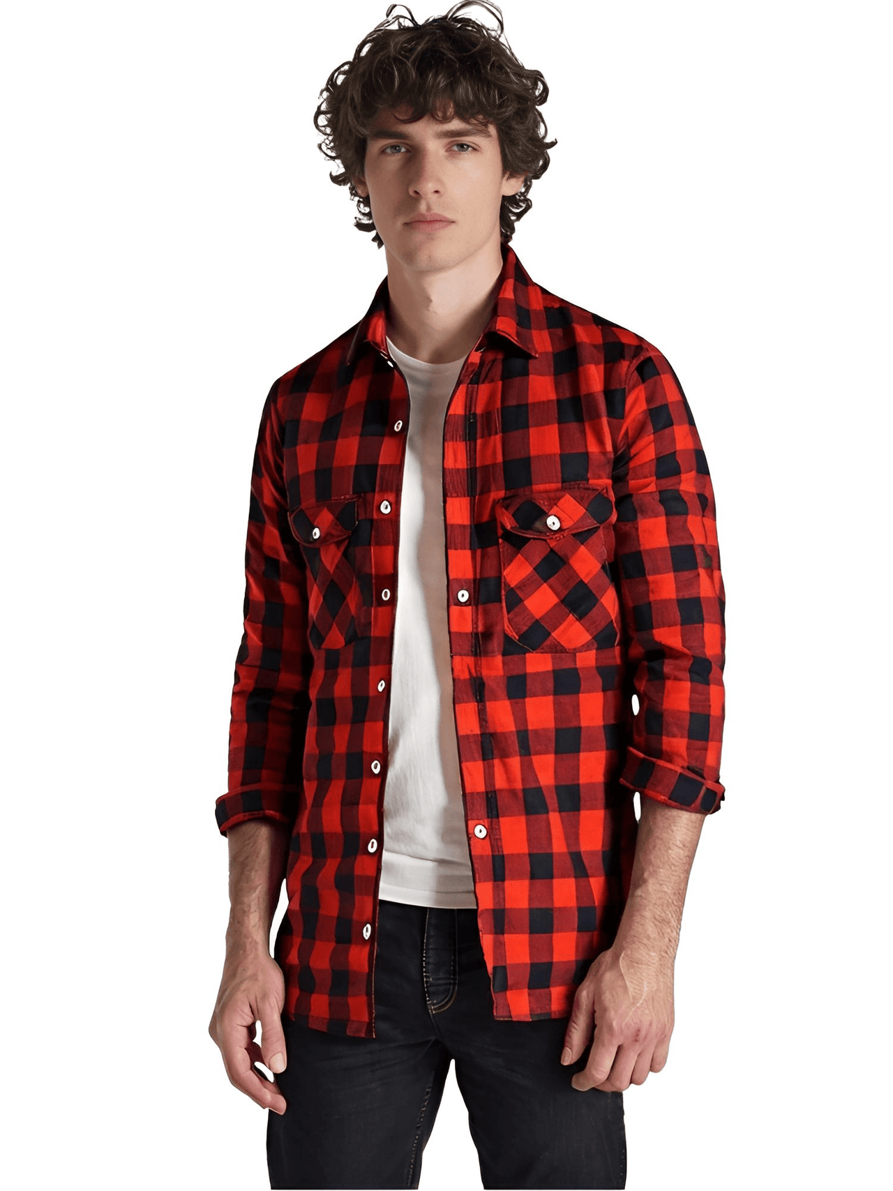 Men's Long Sleeve Plaid Checkered Shirt -, Flannel Shirt , Drestiny , Australia, Black, Blue, Canada, Casual Shirts, Green, L, Long Sleeves, M, New Zealand, Purple, Red, S, United Kingdom, United States, White, XL, XXL, XXXL, Yellow , Drestiny , www.shopdrestiny.com