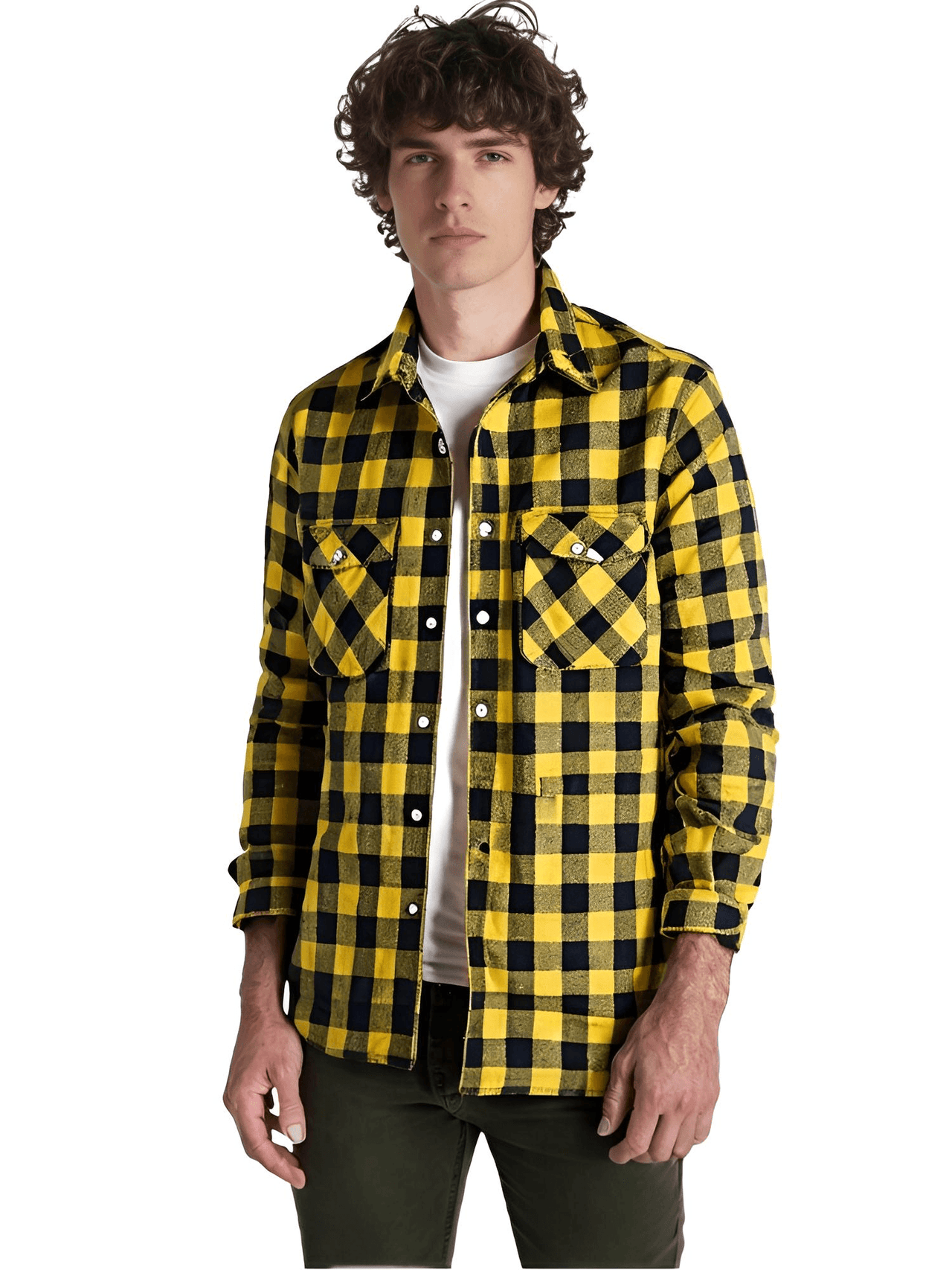 Men's Long Sleeve Plaid Checkered Shirt -, Flannel Shirt , Drestiny , Australia, Black, Blue, Canada, Casual Shirts, Green, L, Long Sleeves, M, New Zealand, Purple, Red, S, United Kingdom, United States, White, XL, XXL, XXXL, Yellow , Drestiny , www.shopdrestiny.com
