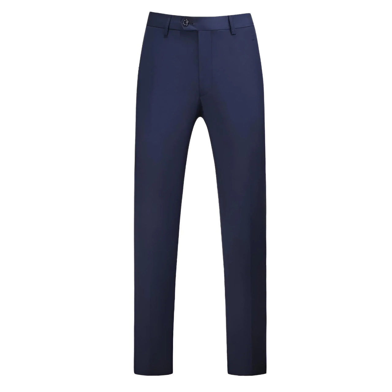 Men's navy blue pants on a white background
