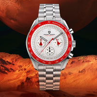 Thumbnail for Men's Omega Speedmaster Moonwatch Homage Watches Luxury Quartz Wrist Watch For Men AR Sapphire Speed Chronograph Automatic Date, Watches, Speedmaster Moonwatch Homage, Affordable Speedmaster Homage, Best Speedmaster Homage Watches,  Moonwatch Homage under $500, Pagani Speedmaster Homage, United States, USA, Canada, Australia, New Zealand, United Kingdom, UK, Red, Black, White, Silver Gold, Gold, Blue, Sky Blue, Ice Blue, shopdrestiny.com