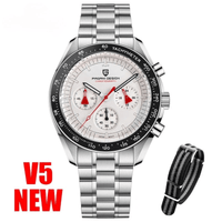 Thumbnail for Men's Omega Speedmaster Moonwatch Homage Watches Luxury Quartz Wrist Watch For Men AR Sapphire Speed Chronograph Automatic Date, Watches, Speedmaster Moonwatch Homage, Affordable Speedmaster Homage, Best Speedmaster Homage Watches,  Moonwatch Homage under $500, Pagani Speedmaster Homage, United States, USA, Canada, Australia, New Zealand, United Kingdom, UK, Red, Black, White, Silver Gold, Gold, Blue, Sky Blue, Ice Blue, shopdrestiny.com