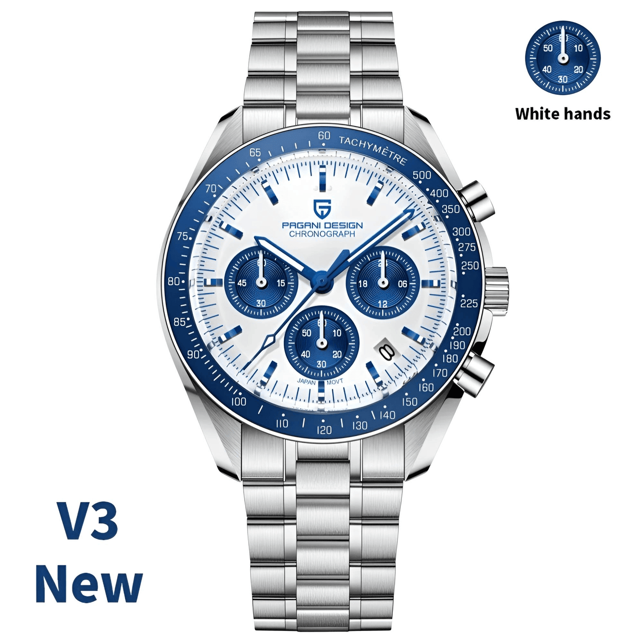 Men's Omega Speedmaster Moonwatch Homage Watches Luxury Quartz Wrist Watch For Men AR Sapphire Speed Chronograph Automatic Date, Watches, Speedmaster Moonwatch Homage, Affordable Speedmaster Homage, Best Speedmaster Homage Watches,  Moonwatch Homage under $500, Pagani Speedmaster Homage, United States, USA, Canada, Australia, New Zealand, United Kingdom, UK, Red, Black, White, Silver Gold, Gold, Blue, Sky Blue, Ice Blue, shopdrestiny.com
