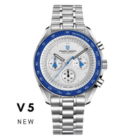 Thumbnail for Men's Omega Speedmaster Moonwatch Homage Watches Luxury Quartz Wrist Watch For Men AR Sapphire Speed Chronograph Automatic Date, Watches, Speedmaster Moonwatch Homage, Affordable Speedmaster Homage, Best Speedmaster Homage Watches,  Moonwatch Homage under $500, Pagani Speedmaster Homage, United States, USA, Canada, Australia, New Zealand, United Kingdom, UK, Red, Black, White, Silver Gold, Gold, Blue, Sky Blue, Ice Blue, shopdrestiny.com
