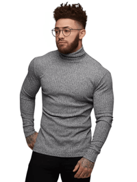 Thumbnail for Men's Plain Turtleneck -, Turtleneck , Drestiny , Australia, Black, Canada, Casual Shirts, Dress Shirts, FR, Gender_Men, Grey, L, Long Sleeves, M, New Zealand, Turtlenecks, United Kingdom, United States, White, XL, XXL , Drestiny , www.shopdrestiny.com
