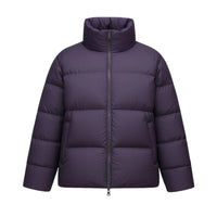 Thumbnail for Purple puffer jacket on a white background