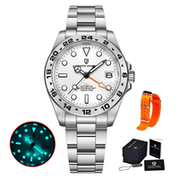 Thumbnail for Men's Rolex Explorer II Homage Watch Automatic Mechanical Watches GMT Watch 42mm Sapphire Stainless Steel Waterproof Watch, Drestiny, Best Rolex Explorer II Homage, Explorer II Homage Under $500, Steinhart Ocean One GMT, Rolex Explorer II Alternative, Budget Explorer II Watch, Watches, Silver, Black, White, United States, USA, Australia, New Zealand, United Kingdom, UK, shopdrestiny.com