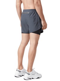 Thumbnail for Men's Running Shorts Quick-Drying Fitness Double Layer Shorts Men's New Sport Workout Training Bodybuilding Shorts, Drestiny, Shorts, S, M, L, XL, XXL, United States, Canada, Australia, Gender_Men, New Zealand, United Kingdom, UK, Blue-Grey, White, Black, Fluorescent Green, Fluorescent Blue, Army Green, Brown, Sky Blue, Dark Pink, Purple, Orange, running shorts for men, men's athletic shorts, men's running shorts with pockets, running shorts men, men's gym shorts, 2 n 1 running shorts men, shopdrestiny.com