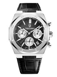 Thumbnail for Men's Sapphire Dial Chronograph 200m Waterproof Sports Watch - Ode to Audemars Piguet's Royal Oak -, Watches , Drestiny , Australia, Black, Blue, Canada, New Zealand, Silver, United Kingdom, United States, Watches, White , Drestiny , www.shopdrestiny.com