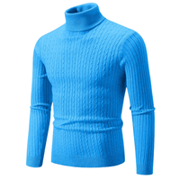 Thumbnail for Men's Turtleneck Sweaters Solid Color Slim Fit Fashionable Pullover Mens Winter Outdoor Tops -, Turtlenecks , Drestiny , 4XL, 5XL, Army Green, Australia, Beige, Black, Blue, Brown, Canada, Dark Blue, Dark Grey, Grey, L, Light Grey, Long Sleeves, M, Navy, New Zealand, Pink, Red, Sky Blue, Turtlenecks, United Kingdom, United States, White, Wine Red, XL, XXL, XXXL, Yellow , Drestiny , www.shopdrestiny.com