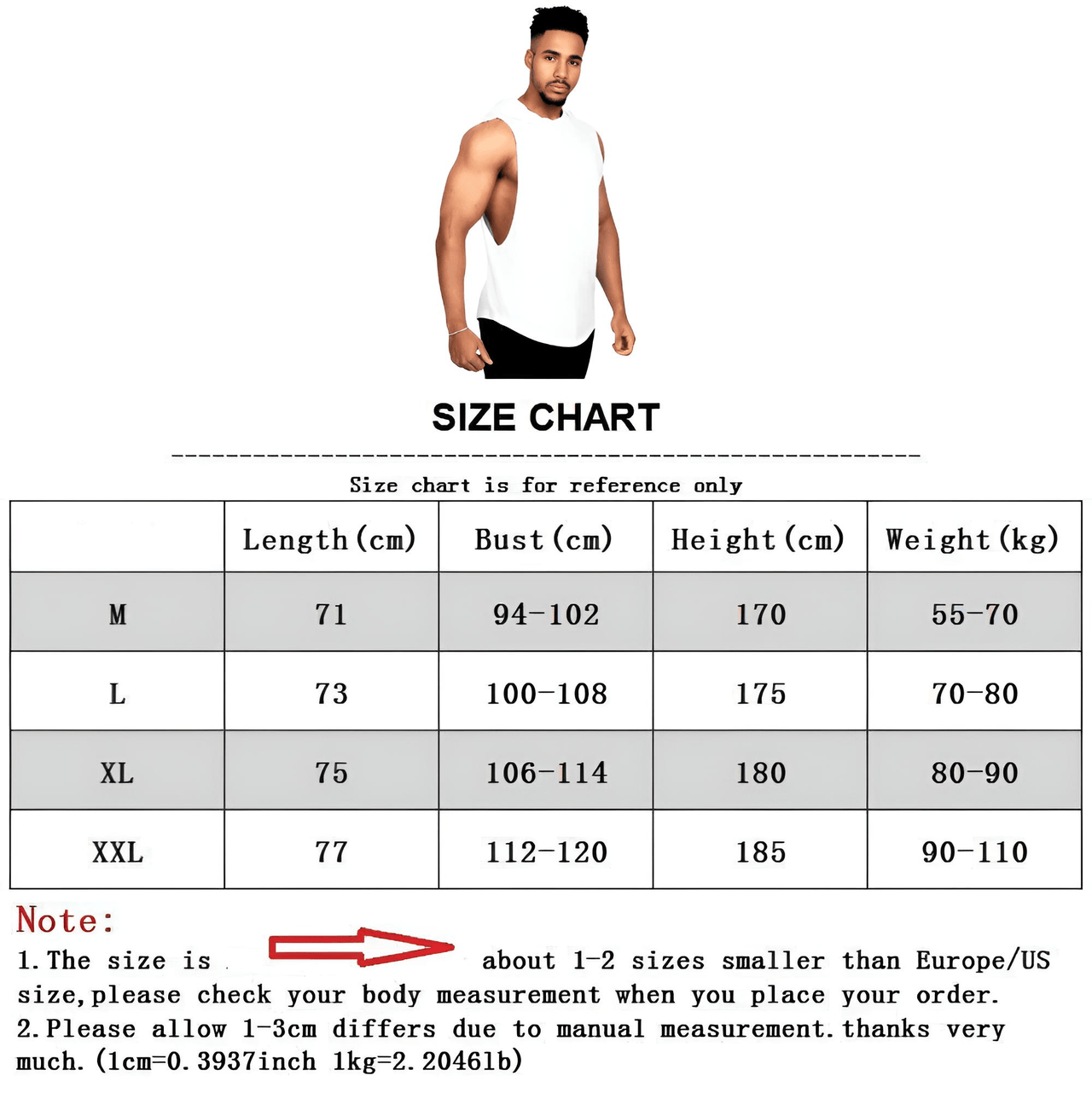 Men's Sleeveless Hooded Workout Vest -, Shirt , Drestiny , Australia, Black, Blue, Canada, Gender_Men, Grey, Hoodies, L, M, New Zealand, Red, Sleeveless, United Kingdom, United States, White, XL, XXL , Drestiny , www.shopdrestiny.com