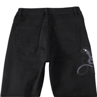 Thumbnail for Men's Snake Embroidery Jeans Skinny Tapered Stretch Streetwear Denim Pants With Rips -, Jeans , Drestiny , 28, 30, 31, 32, 33, 34, 36, 38, 40, Australia, Black, Casual Pants, Jeans, New Zealand, Skinny Jeans, United Kingdom, United States , Drestiny , www.shopdrestiny.com