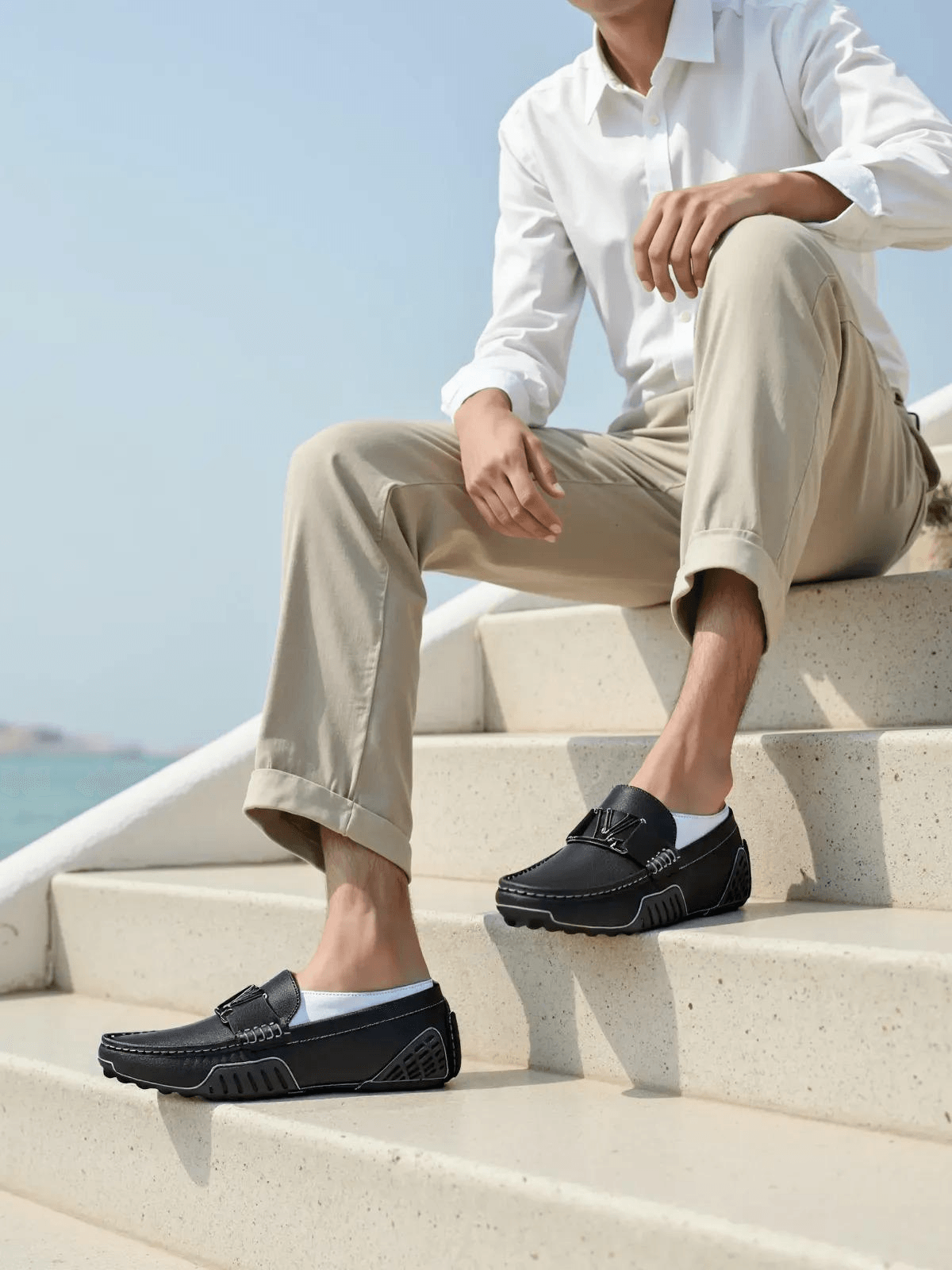 Men's Soft Luxury Genuine Leather Moccasin Loafers -, Loafers , Drestiny , Australia, Black, Blue, Canada, Green, Light Brown, Loafers, New Zealand, Tan, United Kingdom, United States, White , Drestiny , 6, 6.5, 7, 8. 8.5, 9, 10, 11, 11.5, 12, 12.5, www.shopdrestiny.com