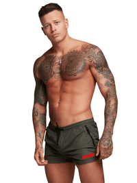 Thumbnail for Men's Sport Swim Shorts, Drestiny, Shorts, Swim Shorts, United States, USA, Canada, Australia, New Zealand, United Kingdom, UK, Army Green, Navy Blue, Black, Red, M, L, XL, XXL, 2 XL, men's athletic swim shorts, men's quick dry swim shorts, men's performance swim shorts, men's training swim shorts, men's sports swim shorts, men's active swim shorts, mens fast dry swim shorts, men's swim shorts for sport, mens swimming shorts gym, shopdrestiny.com