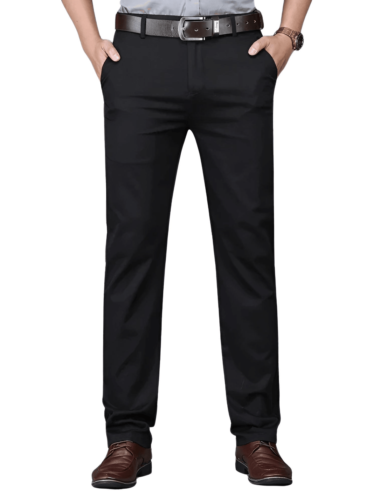 Men's Straight Leg Pants -, Pants , Drestiny , Army Green, Australia, Black, Brown, Canada, Casual Pants, Dress Pants, FR, Green, Khaki, Light Brown, Tan, United Kingdom, United States , Drestiny , www.shopdrestiny.com