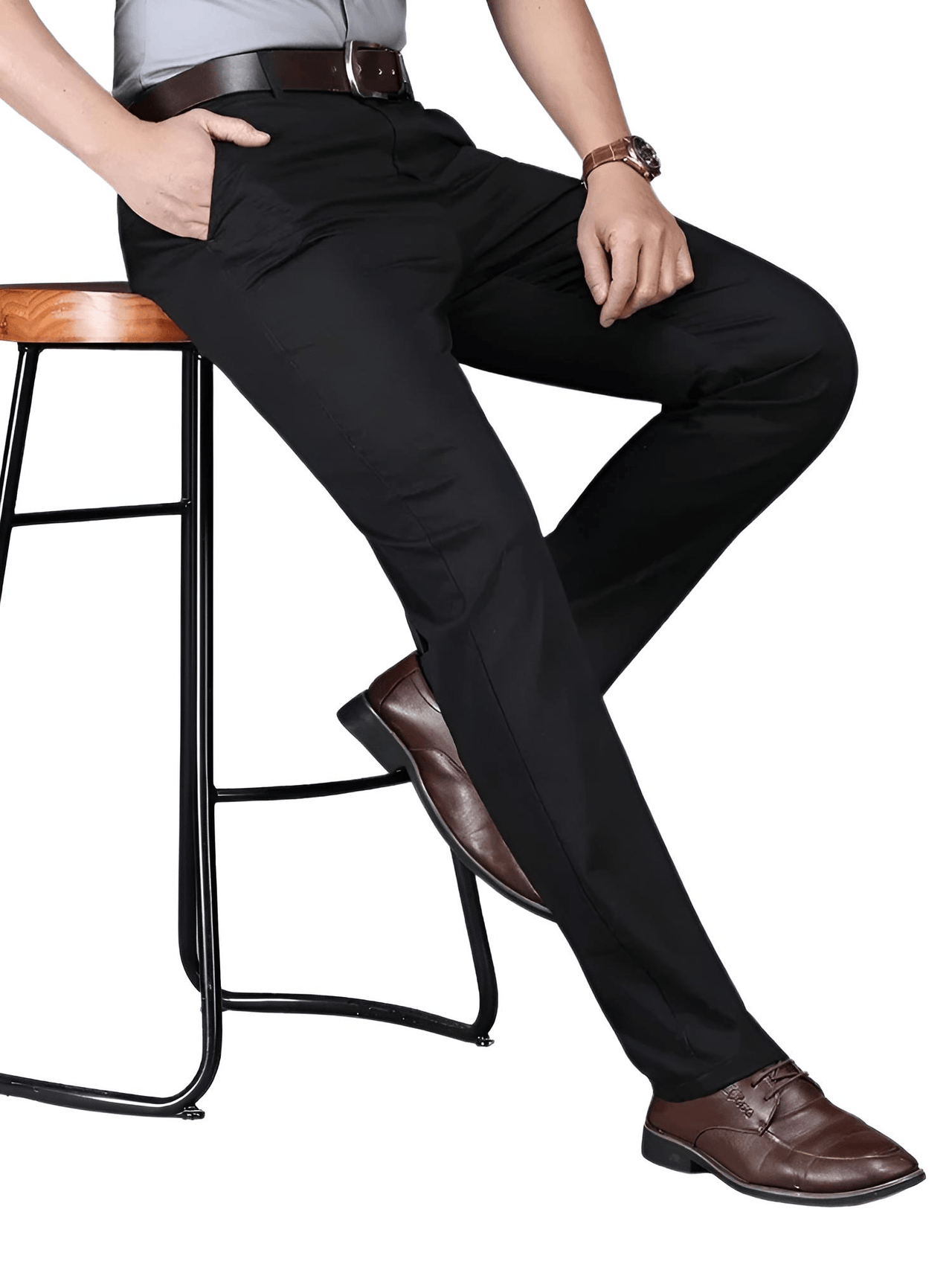 Men's Straight Leg Pants -, Pants , Drestiny , Army Green, Australia, Black, Brown, Canada, Casual Pants, Dress Pants, FR, Green, Khaki, Light Brown, Tan, United Kingdom, United States , Drestiny , www.shopdrestiny.com