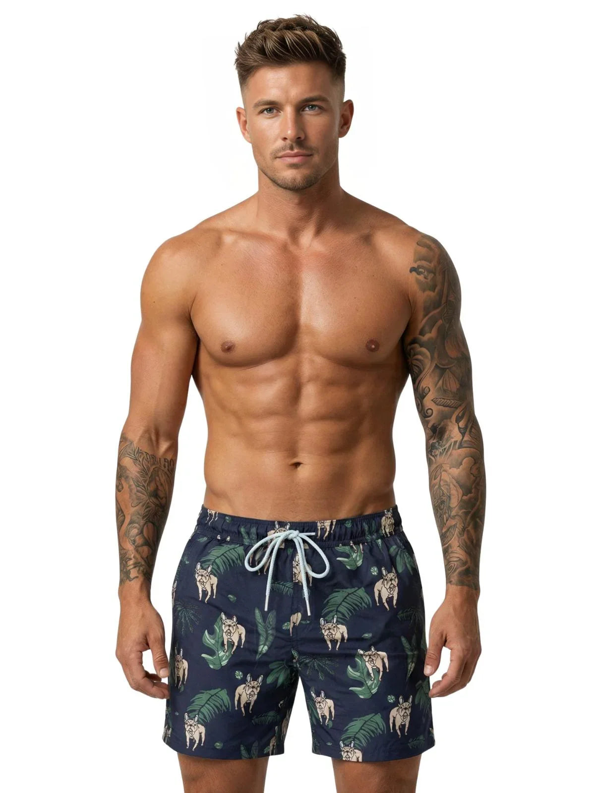 Men's Swimming Trunks with Compression Liner