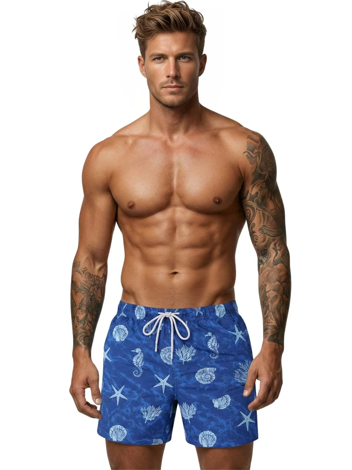 Men's Swimming Trunks with Compression Liner