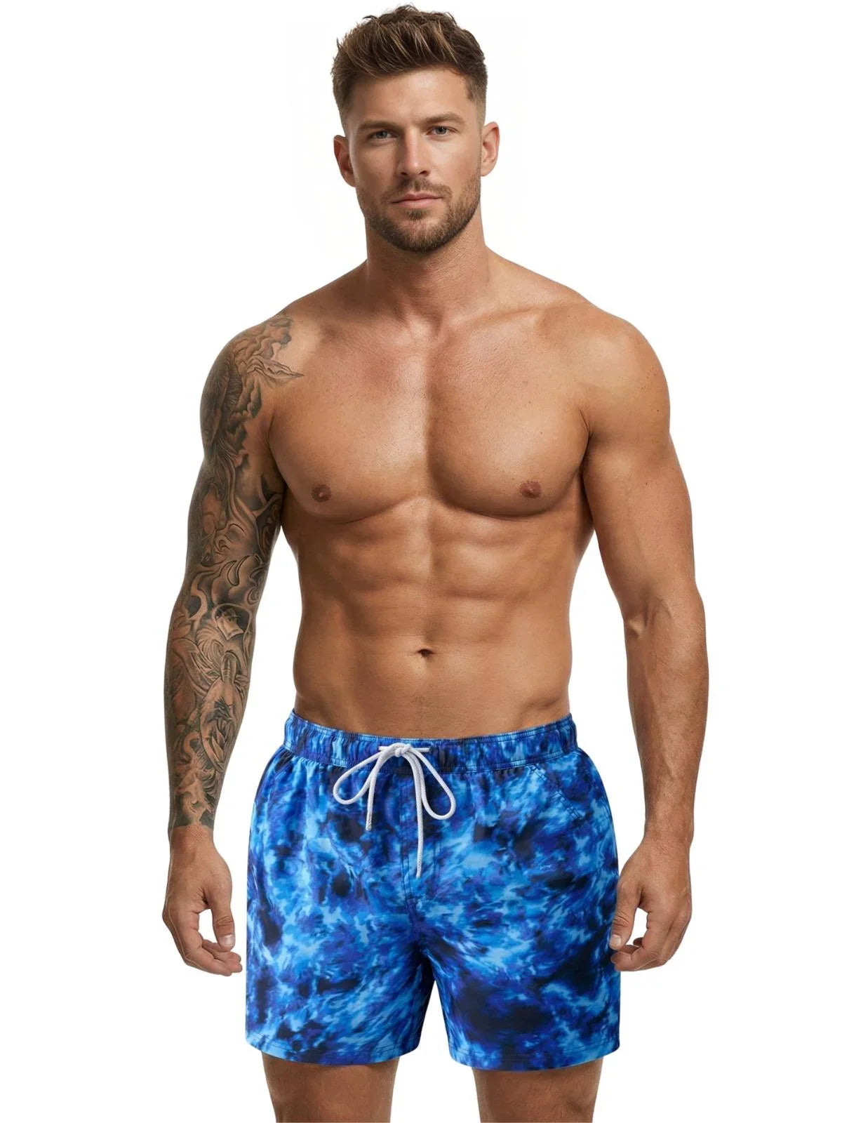 Men's Swimming Trunks with Compression Liner