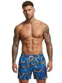 Thumbnail for Men's Swimming Trunks with Compression Liner