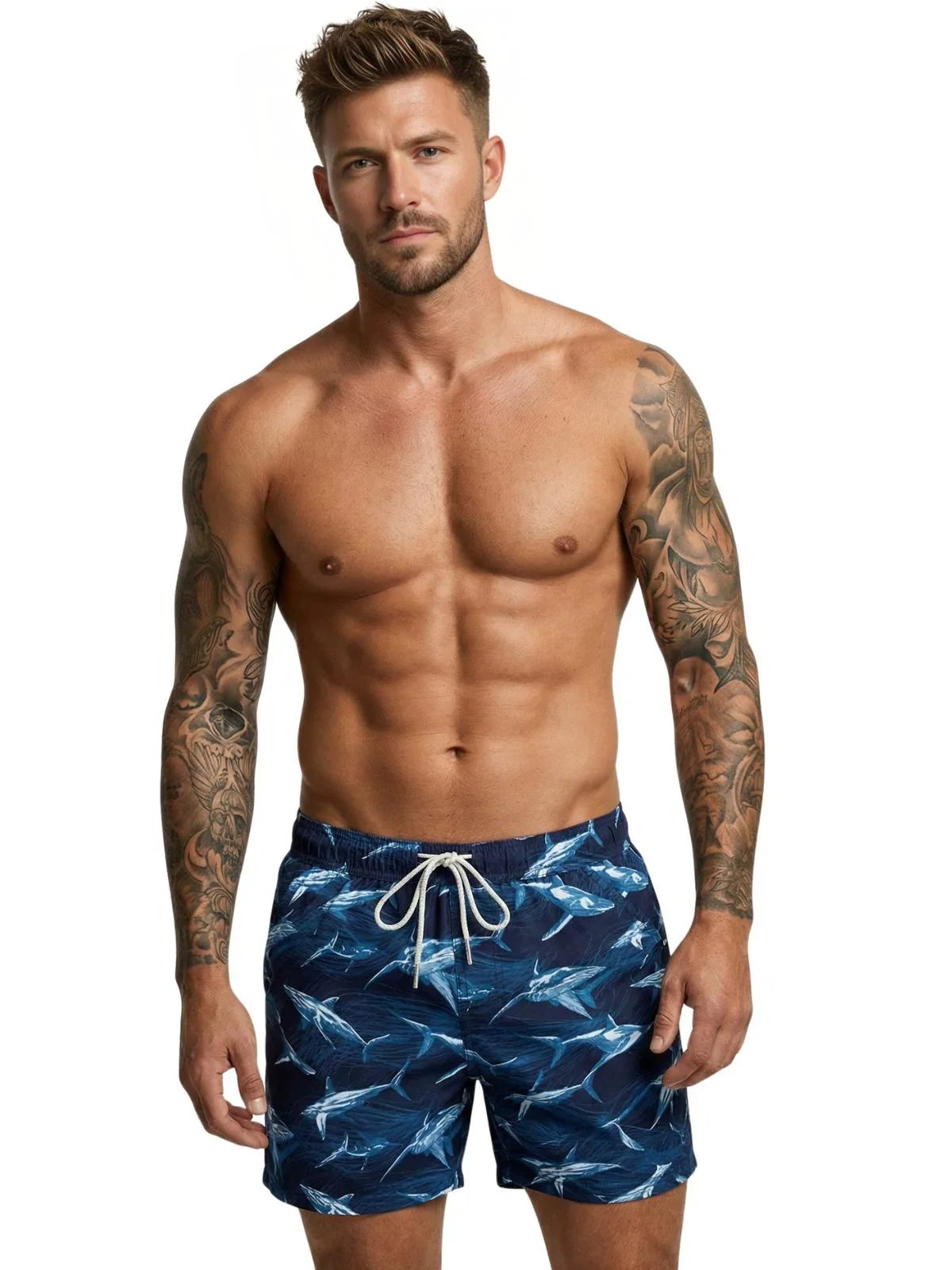 Men's Swimming Trunks with Compression Liner