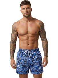 Thumbnail for Men's Swimming Trunks with Compression Liner