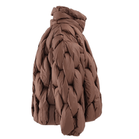 Thumbnail for Men's Thick Parkas Jackets Luxury Designer Square Weave Bubble Coat High Collar Warm Jacket Casual Oversized Warm, Drestiny, Coats, Puffer Jackets, United States, Canada, Australia, United Kingdom, USA, Uk , Black, Brown, Khaki, White, Green, S, M, L, XL, Men's Puffer Jackets, Best Men's Winter Coats, Men's Bubble Coats, shopdrestiny.com