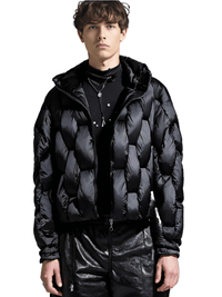 Thumbnail for Men's Thick Parkas Jackets Luxury Designer Square Weave Bubble Coat High Collar Warm Jacket Casual Oversized Warm, Drestiny, Coats, Puffer Jackets, United States, Canada, Australia, United Kingdom, USA, Uk , Black, Brown, Khaki, White, Green, S, M, L, XL, Men's Puffer Jackets, Best Men's Winter Coats, Men's Bubble Coats, shopdrestiny.com