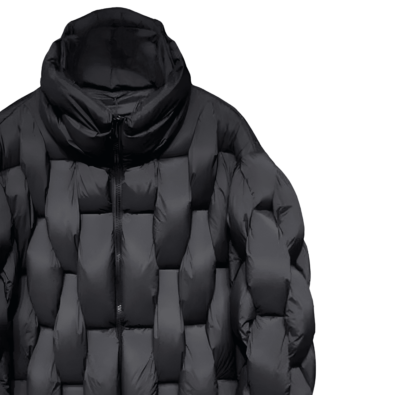 Men's Thick Parkas Jackets Luxury Designer Square Weave Bubble Coat High Collar Warm Jacket Casual Oversized Warm, Drestiny, Coats, Puffer Jackets, United States, Canada, Australia, United Kingdom, USA, Uk , Black, Brown, Khaki, White, Green, S, M, L, XL, Men's Puffer Jackets, Best Men's Winter Coats, Men's Bubble Coats, shopdrestiny.com