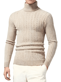 Thumbnail for Men's Turtleneck Sweaters Solid Color Slim Fit Fashionable Pullover Mens Winter Outdoor Tops -, Turtlenecks , Drestiny , 4XL, 5XL, Army Green, Australia, Beige, Black, Blue, Brown, Canada, Dark Blue, Dark Grey, Grey, L, Light Grey, Long Sleeves, M, Navy, New Zealand, Pink, Red, Sky Blue, Turtlenecks, United Kingdom, United States, White, Wine Red, XL, XXL, XXXL, Yellow , Drestiny , www.shopdrestiny.com