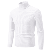 Thumbnail for Men's Turtleneck Sweaters Solid Color Slim Fit Fashionable Pullover Mens Winter Outdoor Tops -, Turtlenecks , Drestiny , 4XL, 5XL, Army Green, Australia, Beige, Black, Blue, Brown, Canada, Dark Blue, Dark Grey, Grey, L, Light Grey, Long Sleeves, M, Navy, New Zealand, Pink, Red, Sky Blue, Turtlenecks, United Kingdom, United States, White, Wine Red, XL, XXL, XXXL, Yellow , Drestiny , www.shopdrestiny.com