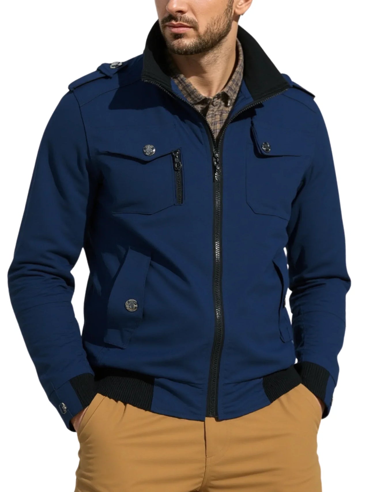 Men's Windbreaker Bomber Jacket -, Coats & Jackets , Drestiny , 4XL, Army Green, Australia, Beige, Black, Bomber Jackets, Coats, Dark Red, FR, Jackets, L, M, Navy, New Zealand, S, United Kingdom, United States, XL, XXL, XXXL , Drestiny , www.shopdrestiny.com