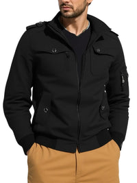 Thumbnail for Men's Windbreaker Bomber Jacket -, Coats & Jackets , Drestiny , 4XL, Army Green, Australia, Beige, Black, Bomber Jackets, Coats, Dark Red, FR, Jackets, L, M, Navy, New Zealand, S, United Kingdom, United States, XL, XXL, XXXL , Drestiny , www.shopdrestiny.com