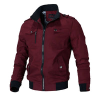 Thumbnail for Men's Windbreaker Bomber Jacket -, Coats & Jackets , Drestiny , 4XL, Army Green, Australia, Beige, Black, Bomber Jackets, Coats, Dark Red, FR, Jackets, L, M, Navy, New Zealand, S, United Kingdom, United States, XL, XXL, XXXL , Drestiny , www.shopdrestiny.com