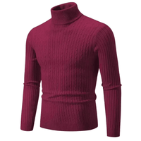 Thumbnail for Men's Turtleneck Sweaters Solid Color Slim Fit Fashionable Pullover Mens Winter Outdoor Tops -, Turtlenecks , Drestiny , 4XL, 5XL, Army Green, Australia, Beige, Black, Blue, Brown, Canada, Dark Blue, Dark Grey, Grey, L, Light Grey, Long Sleeves, M, Navy, New Zealand, Pink, Red, Sky Blue, Turtlenecks, United Kingdom, United States, White, Wine Red, XL, XXL, XXXL, Yellow , Drestiny , www.shopdrestiny.com