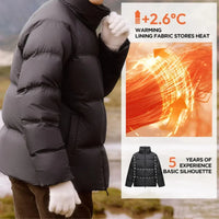 Thumbnail for Men's Down Puffer Jacket Short Coat Three-Proof Thermal Puffer Coat Top Trendy Down Jacket