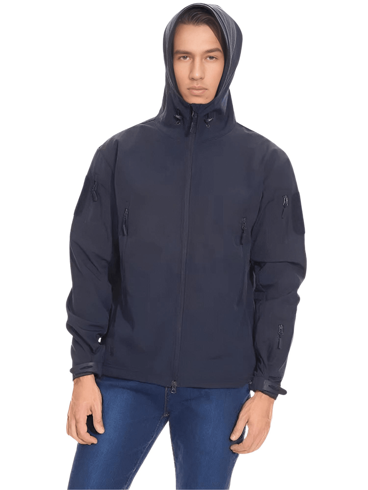 Men's Winter Jacket - Water-Resistant Soft Shell Coat with Hood & Fleece Lining -, Coats , Drestiny , Australia, Black, Blue, Blue Green, Brown, Canada, Coats, Coffee, Dark Brown, Green, Grey, Jackets, Khaki, L, Light Grey, M, Navy, Royal Blue, S, Sand, United Kingdom, United States, XL, XXL , Drestiny , www.shopdrestiny.com