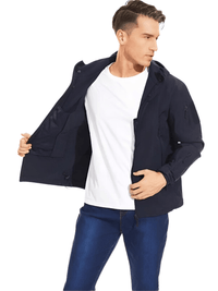 Thumbnail for Men's Winter Jacket - Water-Resistant Soft Shell Coat with Hood & Fleece Lining -, Coats , Drestiny , Australia, Black, Blue, Blue Green, Brown, Canada, Coats, Coffee, Dark Brown, Green, Grey, Jackets, Khaki, L, Light Grey, M, Navy, Royal Blue, S, Sand, United Kingdom, United States, XL, XXL , Drestiny , www.shopdrestiny.com
