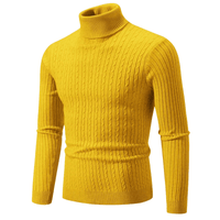 Thumbnail for Men's Turtleneck Sweaters Solid Color Slim Fit Fashionable Pullover Mens Winter Outdoor Tops -, Turtlenecks , Drestiny , 4XL, 5XL, Army Green, Australia, Beige, Black, Blue, Brown, Canada, Dark Blue, Dark Grey, Grey, L, Light Grey, Long Sleeves, M, Navy, New Zealand, Pink, Red, Sky Blue, Turtlenecks, United Kingdom, United States, White, Wine Red, XL, XXL, XXXL, Yellow , Drestiny , www.shopdrestiny.com