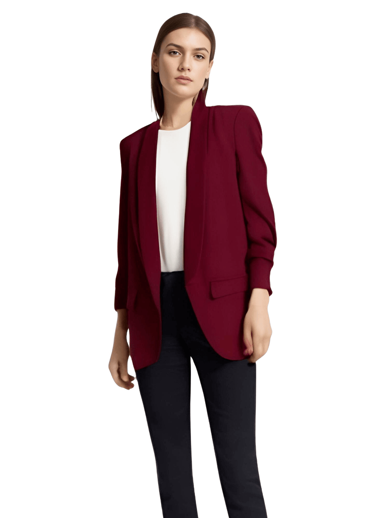 Discover the perfect addition to your wardrobe - this modern three quarter pile sleeve blazer for women. Shop Drestiny for Women's Blazers today and save up to 50% off, with free shipping and tax covered by us!