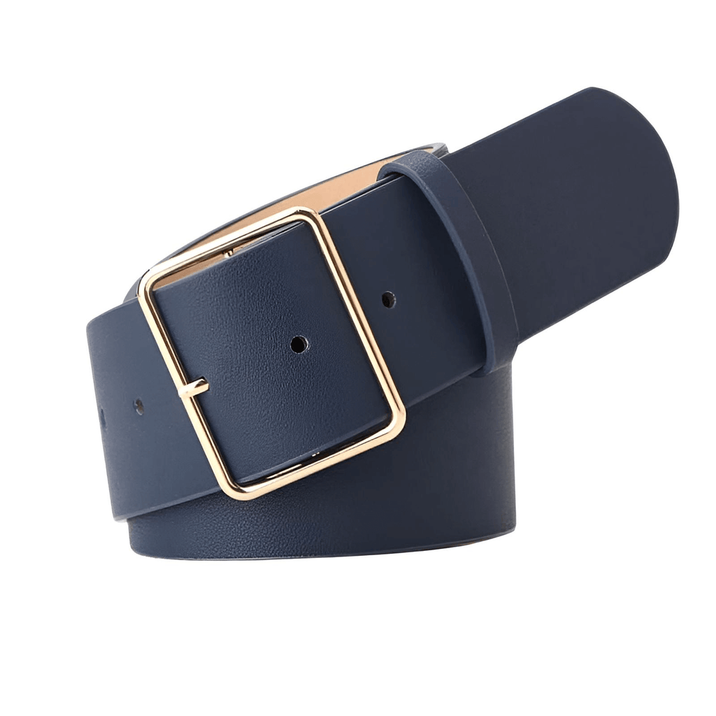 Discover the perfect navy blue leather women's belts at Drestiny. With free shipping and tax covered, shopping has never been easier. Hurry and save up to 50% off while stocks last!